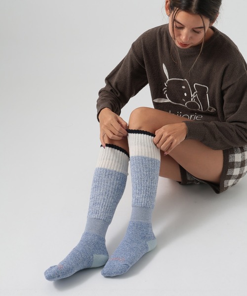 BAYFLOW（ベイフロー）の「[保温効果で暖かさ続く]BF HEATソックス（ソックス/靴下・レディース・ベージュ/サックスブルー/グレー・0）」の18枚目の写真