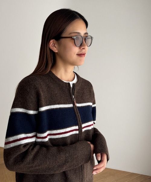 CANAL JEAN（キャナルジーン）の「Dume　Orchid(オーキッド)ボストンアイウェア（サングラス・レディース・グレー/ブラック/ブラウン系その他/ブラック×グレー・ONE SIZE）」の7枚目の写真