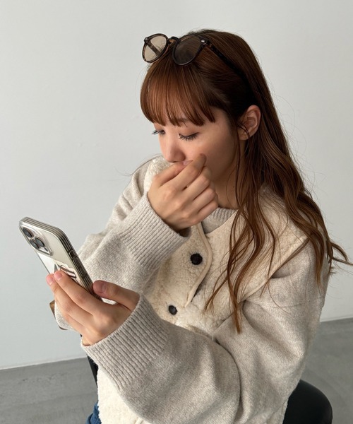 CANAL JEAN（キャナルジーン）の「Dume　Orchid(オーキッド)ボストンアイウェア（サングラス・レディース・グレー/ブラック/ブラウン系その他/ブラック×グレー・ONE SIZE）」の8枚目の写真