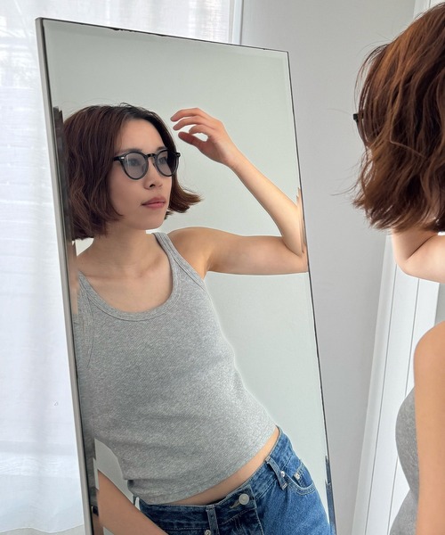 CANAL JEAN（キャナルジーン）の「Dume　Orchid(オーキッド)ボストンアイウェア（サングラス・レディース・グレー/ブラック/ブラウン系その他/ブラック×グレー・ONE SIZE）」の22枚目の写真