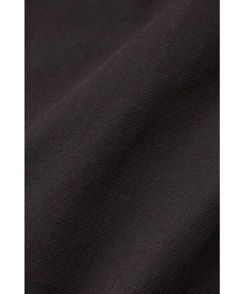 M_（エムアンダーバー）の「オーガニックコットン×リサイクルポリエステル混 シルエットの変化を楽しめるシャツドレス（ワンピース・レディース・ブラック/ホワイト・FREE）」の12枚目の写真