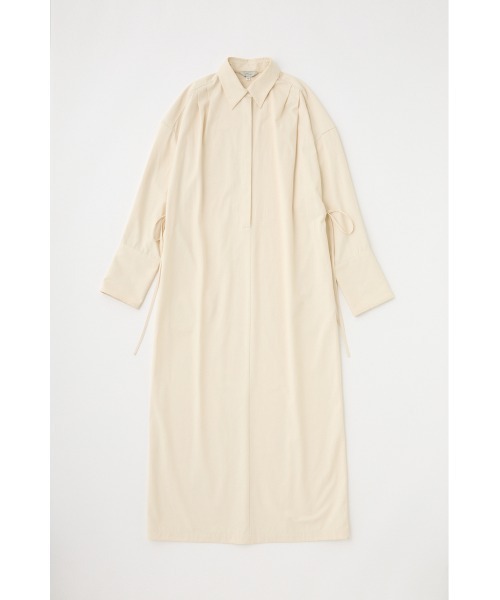 M_（エムアンダーバー）の「オーガニックコットン×リサイクルポリエステル混 シルエットの変化を楽しめるシャツドレス（ワンピース・レディース・ブラック/ホワイト・FREE）」の13枚目の写真