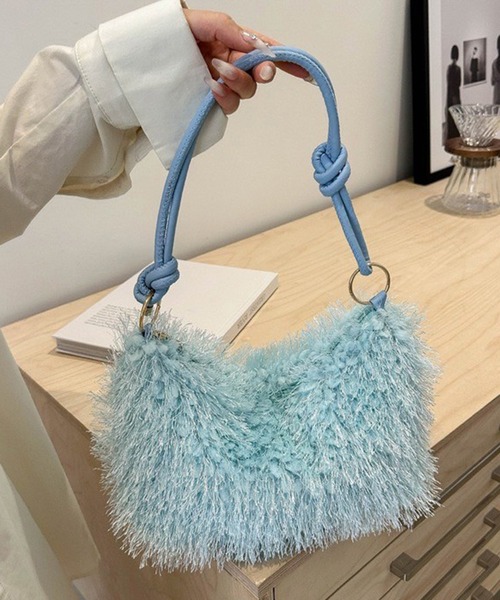 WESTSEA（ウエストシー）の「2way フリンジ ショルダーバッグ（ショルダーバッグ・レディース・ホワイト/オレンジ/ライトブルー/ブラック/ピンク・FREE）」の4枚目の写真