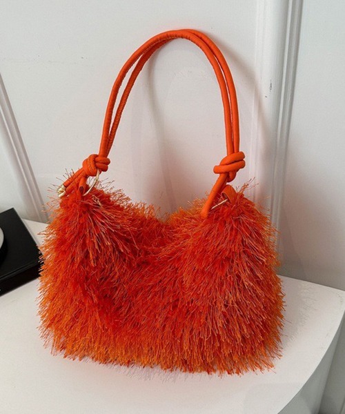 WESTSEA（ウエストシー）の「2way フリンジ ショルダーバッグ（ショルダーバッグ・レディース・ホワイト/オレンジ/ライトブルー/ブラック/ピンク・FREE）」の12枚目の写真