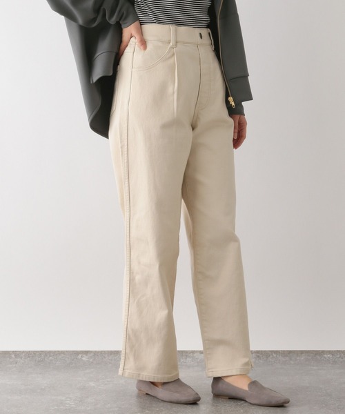 GLOBAL WORK Smile Seed Store（グローバルワーク スマイルシードストア）の「デニム起毛ワイドパンツ/116001（デニムパンツ・レディース・スミクロ/アイボリー/ブルー/ライトブルー・SMALL/X-LARGE/MEDIUM/LARGE）」の8枚目の写真