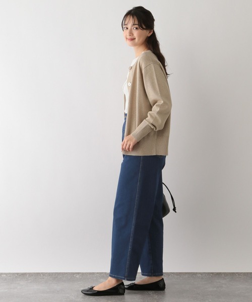 GLOBAL WORK Smile Seed Store（グローバルワーク スマイルシードストア）の「デニム起毛ワイドパンツ/116001（デニムパンツ・レディース・スミクロ/アイボリー/ブルー/ライトブルー・SMALL/X-LARGE/MEDIUM/LARGE）」の20枚目の写真