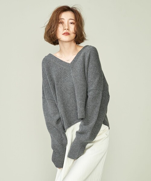 conte（コンテ）の「＜conte＞NVL Vネックニット（ニット