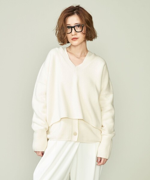 conte（コンテ）の「＜conte＞NVL Vネックニット（ニット/セーター
