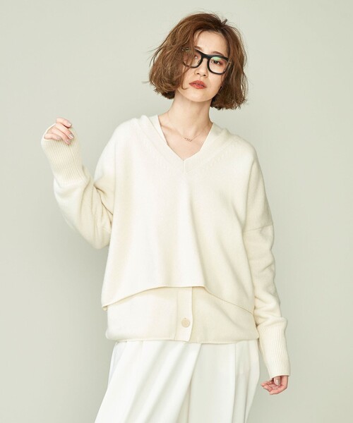 conte（コンテ）の「＜conte＞NVL Vネックニット（ニット/セーター