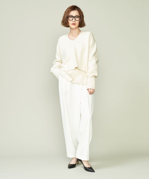 conte（コンテ）の「＜conte＞NVL Vネックニット（ニット/セーター