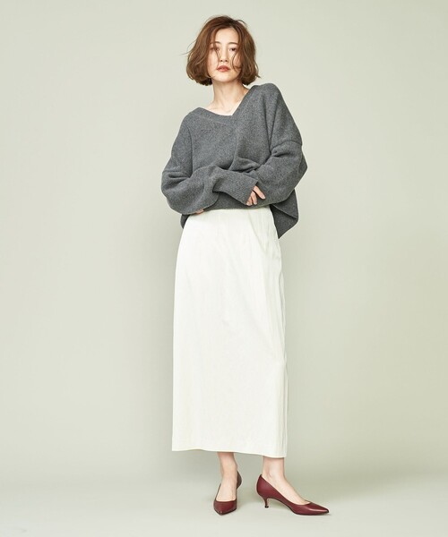 ＜conte＞NVL Vネックニット conte（コンテ）の「＜conte＞NVL Vネックニット（ニット/セーター