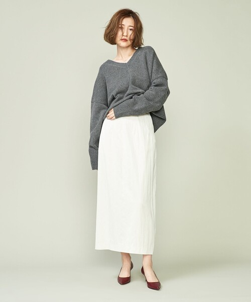 conte（コンテ）の「＜conte＞NVL Vネックニット（ニット/セーター