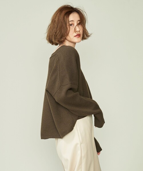 conte Vネックニット UNITED ARROWS｜<conte>ディープVネック プルオーバーニット