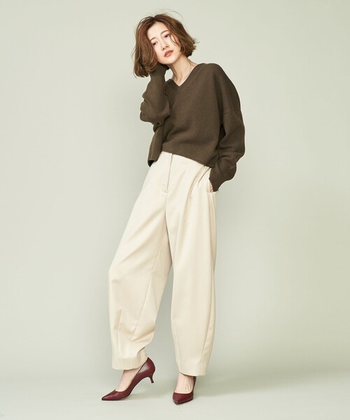 コンテ　conte NVL Vネックニット MOCA conte（コンテ）の「＜conte＞NVL Vネックニット（ニット/セーター