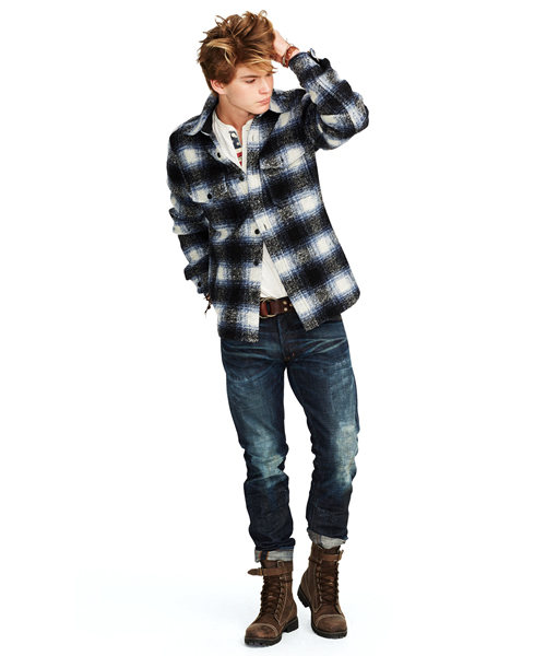 Denim & Supply Ralph Lauren（デニムアンドサプライラルフローレン）の「タータン ウールブレンド CPO ジャケット（その他アウター・メンズ・ブルー系その他・SMALL/MEDIUM/LARGE/X-LARGE/X-SMALL）」の2枚目の写真