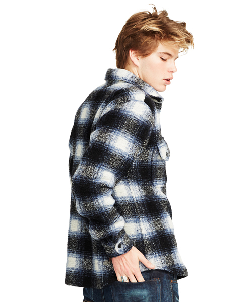 Denim & Supply Ralph Lauren（デニムアンドサプライラルフローレン）の「タータン ウールブレンド CPO ジャケット（その他アウター・メンズ・ブルー系その他・SMALL/MEDIUM/LARGE/X-LARGE/X-SMALL）」の3枚目の写真