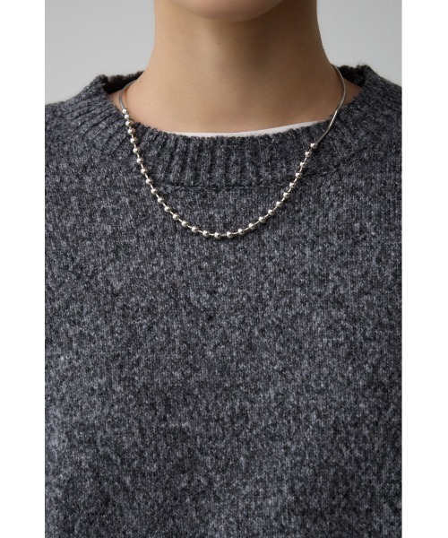 AZUL by moussy（アズールバイマウジー）の「スリーブレースアップニット（ニット/セーター・レディース・グリーン/ダークグレー/スモークピンク/ライトグレー・FREE）」の11枚目の写真