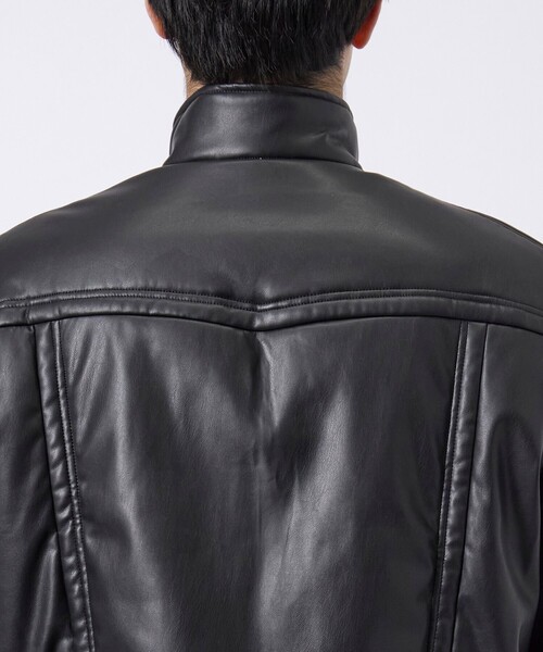 BASICKS（ベイシックス）の「【BASICKS/ベイシックス】Patted Faux Leather Vest（ベスト・メンズ・ブラック・M）」の6枚目の写真