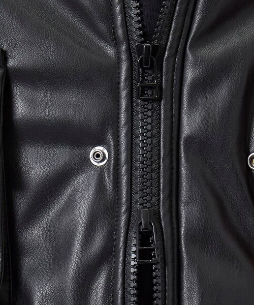 BASICKS（ベイシックス）の「【BASICKS/ベイシックス】Patted Faux Leather Vest（ベスト・メンズ・ブラック・M）」の9枚目の写真