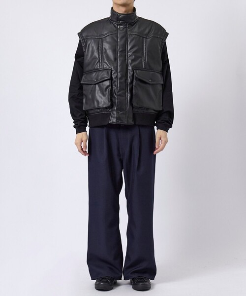 Amazon.com: Mens Leather Motorcycle Vest Faux Lambskin