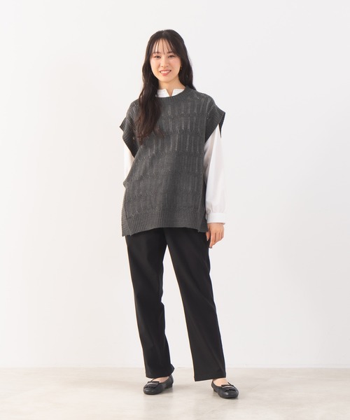 fort point（フォーポイント）の「【FORT POINT/フォートポイント】ストレートパンツ WARM 暖パン（その他パンツ・レディース・ブラック/マスタード/ネイビー・LARGE/MEDIUM/X-LARGE）」の14枚目の写真