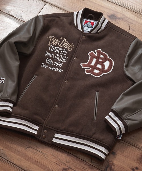 BEN DAVIS/ベンデイビス】STADIUM JACKET/オーバーサイズ フェイク
