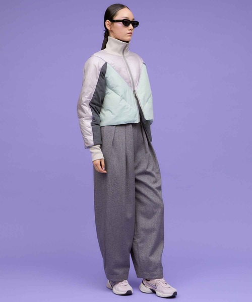 THINGS THAT MATTER（シングス ザット マター）の「WOOL MIX HERRINGBONE COCOON PANTS / ウールミックスヘリンボーンコクーンパンツ（その他パンツ・レディース・グレー・1/2）」の20枚目の写真