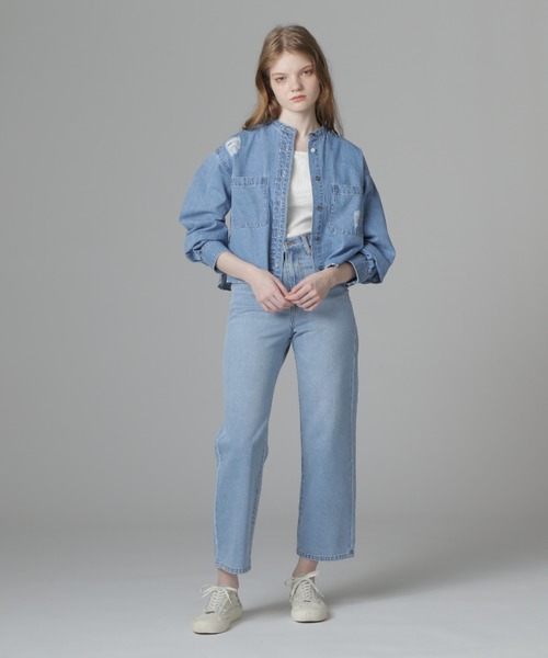 セール】《Belle LINE》BASIC STRAIGHT DENIM PANTS/ベーシック 