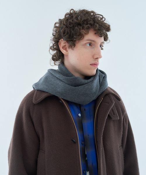 ESTNATION（エストネーション）の「ESTNATION / ソリッド カシミヤマフラー（マフラー・メンズ・ターコイズブルー/チャコールグレー/グレー/ライトブルー/ベージュ/ホワイト・FREE）」の2枚目の写真