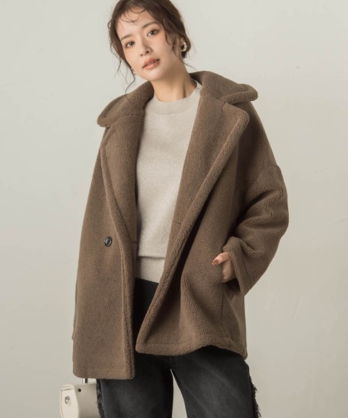 VICKY（ビッキー）の「抗ピリングスウェットライクニット≪手洗い可能≫（ニット/セーター・レディース・ブラック/ベージュ/ライトグレー・M）」の17枚目の写真