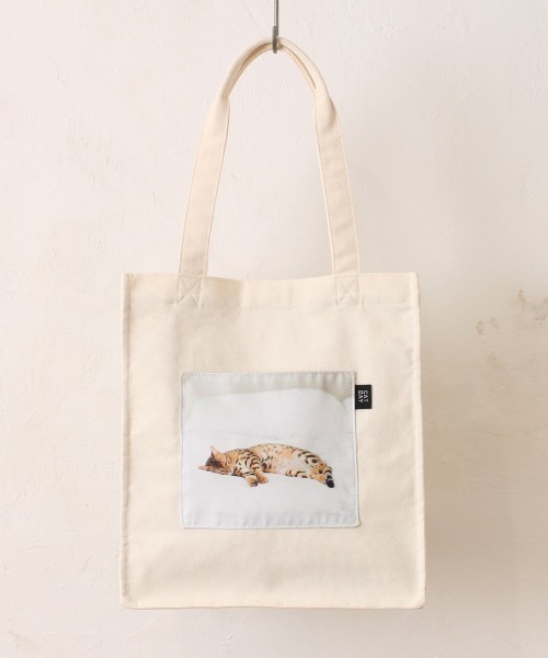 Per sist ence(パーシエンス)の「CATフォトプリントポケットトート(トートバッグ・レディース・C/A/B/E/G/F/D・FREE)」の4枚目の写真