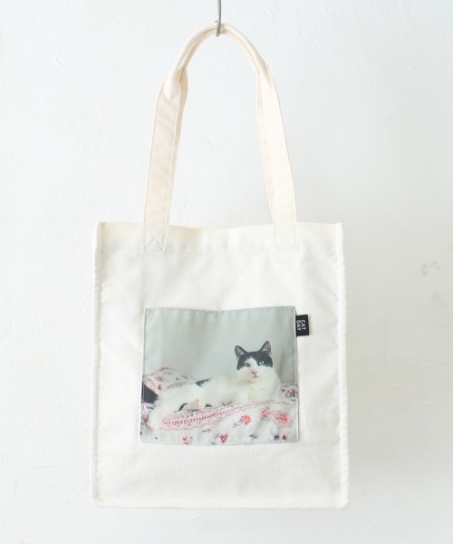 Per sist ence(パーシエンス)の「CATフォトプリントポケットトート(トートバッグ・レディース・C/A/B/E/G/F/D・FREE)」の5枚目の写真