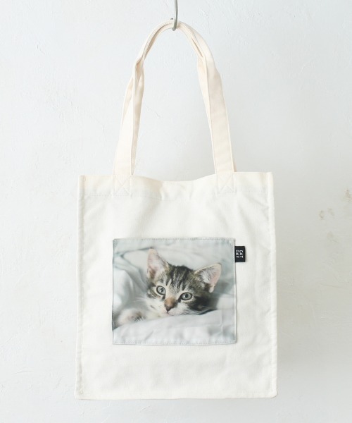 Per sist ence(パーシエンス)の「CATフォトプリントポケットトート(トートバッグ・レディース・C/A/B/E/G/F/D・FREE)」の6枚目の写真