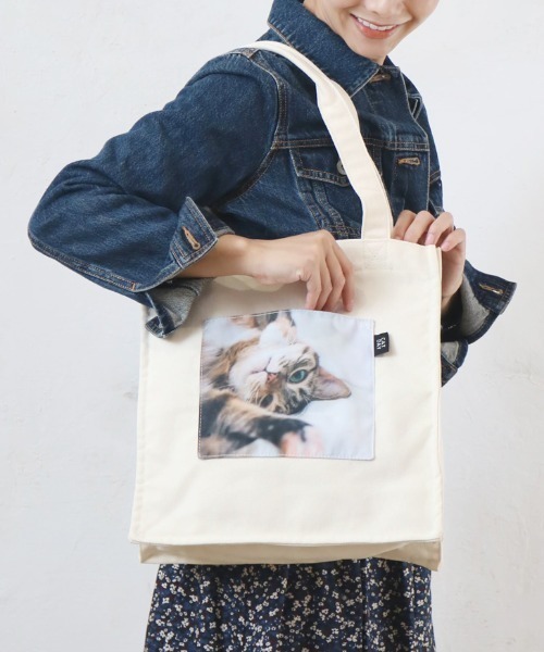 Per sist ence(パーシエンス)の「CATフォトプリントポケットトート(トートバッグ・レディース・C/A/B/E/G/F/D・FREE)」の13枚目の写真