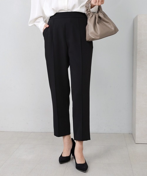 Bou Jeloud（ブージュルード）の「【セレモニー向け】とろみテーパードパンツ（スラックス・レディース・ブラック/ベージュ・FREE）」の8枚目の写真