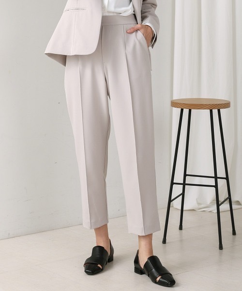 Bou Jeloud（ブージュルード）の「【セレモニー向け】とろみテーパードパンツ（スラックス・レディース・ブラック/ベージュ・FREE）」の9枚目の写真