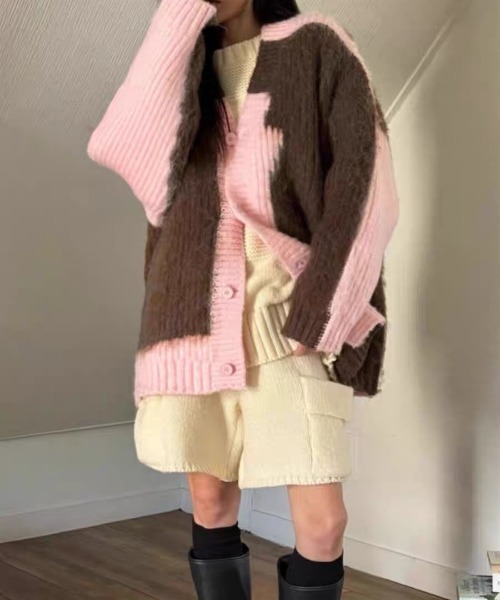 gossip!ロサンゼルス(ゴシップロサンゼルス)の「ニットセットアップ(セットアップ・レディース・グレー/オフホワイト/ブラウン/ブルー・FREE)」の22枚目の写真