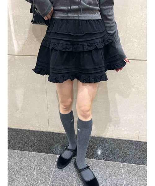 PHILLY(フィリー)の「【PHILLY】デザインフリルスカート(スカート・レディース・アイボリー/ブラック・FREE)」の13枚目の写真