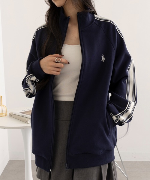 セール】【U.S. POLO ASSN.】ワンポイント袖ライントラック