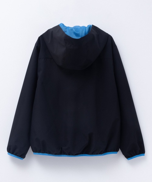 NAVY（ネイビー）の「NAVY 【撥水 防風 ストレッチ 】機能アウター 裏メッシュZIPパーカー（その他アウター・キッズ・ブラック/ターコイズブルー/カーキ・140/150/160/130）」の4枚目の写真