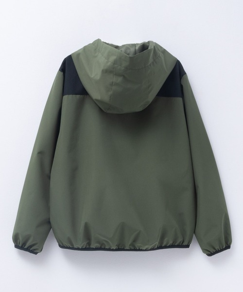 NAVY（ネイビー）の「NAVY 【撥水 防風 ストレッチ 】機能アウター 裏メッシュZIPパーカー（その他アウター・キッズ・ブラック/ターコイズブルー/カーキ・140/150/160/130）」の5枚目の写真