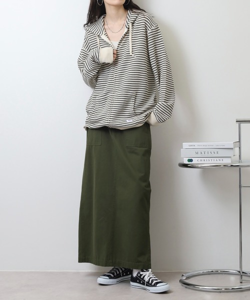 JEMORGAN（ジェーイーモーガン）の「JEMORGAN ワッフルボーダーフルジップパーカ（パーカー・メンズ・ネイビー/ナチュラル/杢グレー・M/XL/L）」の22枚目の写真