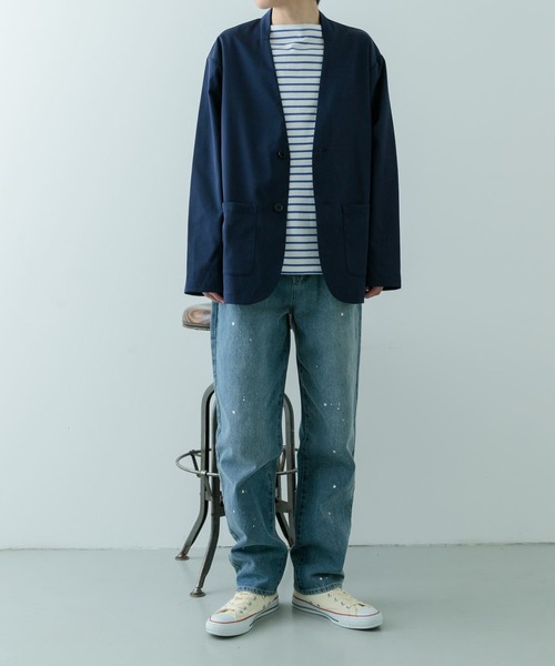 ITEMS URBANRESEARCH（アイテムズ アーバンリサーチ）の「11oz PAINT STRAIGHT DENIM（デニムパンツ・メンズ・ブルー/ブラック・MEDIUM/LARGE）」の19枚目の写真