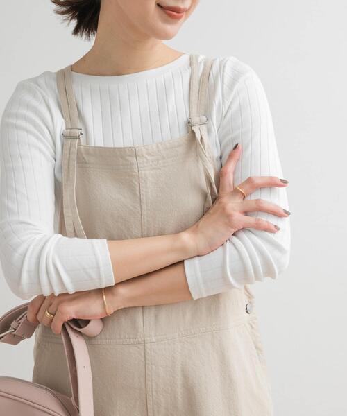 URBAN RESEARCH DOORS(アーバンリサーチドアーズ)の「針抜き長袖カットソー(Tシャツ/カットソー・レディース・オフホワイト/ピンク/ホワイト系その他・MEDIUM)」の4枚目の写真