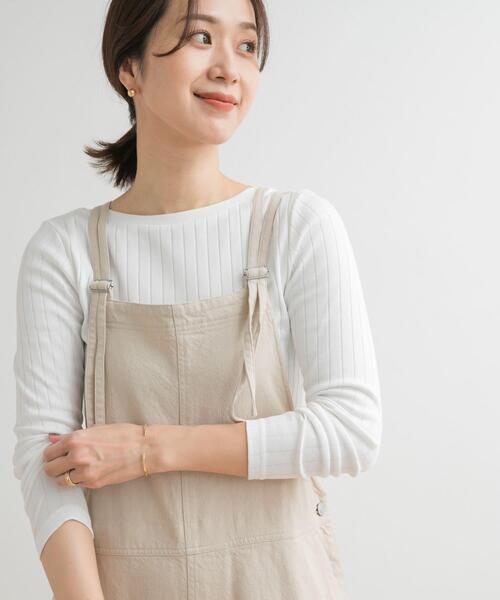 URBAN RESEARCH DOORS(アーバンリサーチドアーズ)の「針抜き長袖カットソー(Tシャツ/カットソー・レディース・オフホワイト/ピンク/ホワイト系その他・MEDIUM)」の5枚目の写真
