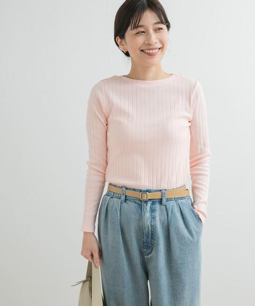 URBAN RESEARCH DOORS(アーバンリサーチドアーズ)の「針抜き長袖カットソー(Tシャツ/カットソー・レディース・オフホワイト/ピンク/ホワイト系その他・MEDIUM)」の22枚目の写真