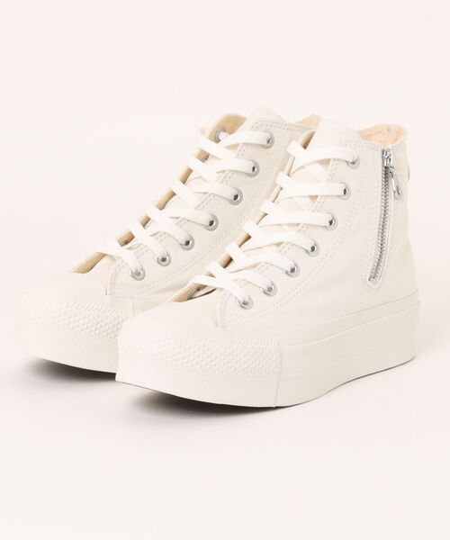 CONVERSE(コンバース)の「【CONVERSE】コンバース ALL STAR R LIFTED Z HI(オールスターR リフテッド Z HI)(スニーカー・レディース・ブラック/ホワイト・4/4.5/5/5.5/6.5)」の1枚目の写真