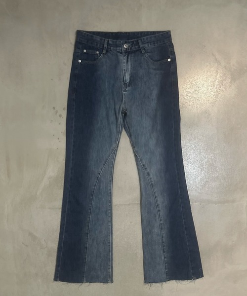 Otte(オッテ)の「シンプルコリアンフレアデニム(デニムパンツ・メンズ・ブラック/ブルー・LARGE/MEDIUM/SMALL/X-LARGE)」の14枚目の写真