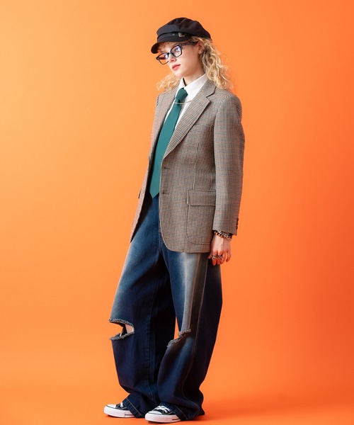 an meets zakka(アンミツザッカ)の「an meets zakka スクエアジルコニアピアス(ピアス(両耳用)・レディース・ブラック/シルバー/ゴールド・FREE)」の7枚目の写真