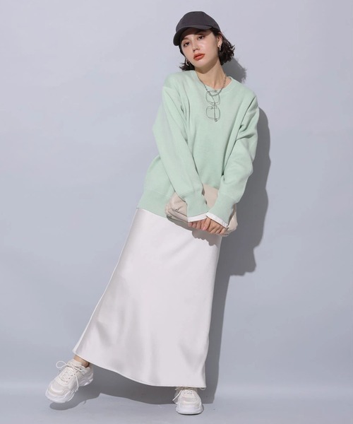 Arpege story（アルページュストーリー）の「サテンスカート（スカート・レディース・スモークピンク/ベージュ系その他・1/2/0）」の15枚目の写真